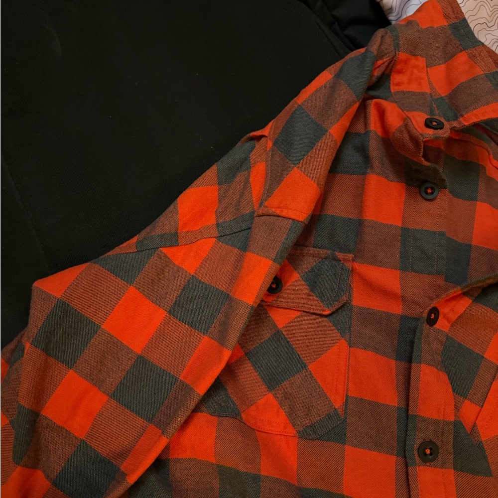 Burton Red and Gray Plaid Shirt - Picture 7 of 7
